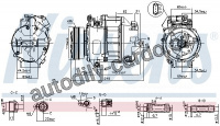 Kompresor klimatizace NISSENS 890038