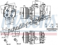 Kompresor klimatizace NISSENS 890035