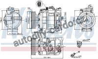 Kompresor klimatizace NISSENS 890025