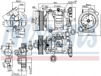 Kompresor klimatizace NISSENS 890044