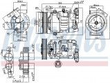 Kompresor klimatizace NISSENS 890044