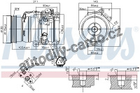 Kompresor klimatizace NISSENS 890066