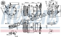 Kompresor klimatizace NISSENS 890041