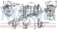 Kompresor klimatizace NISSENS 890051