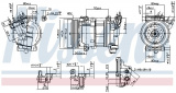 Kompresor klimatizace NISSENS 890051