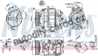 Kompresor klimatizace NISSENS 890069