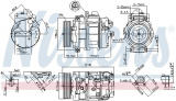 Kompresor klimatizace NISSENS 890069