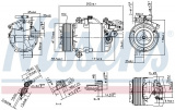 Kompresor klimatizace NISSENS 890071