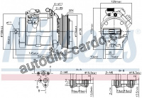 Kompresor klimatizace NISSENS 890049