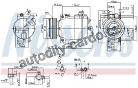 Kompresor klimatizace NISSENS 890043