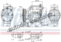 Kompresor klimatizace NISSENS 890047