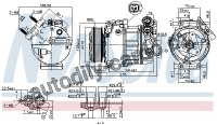 Kompresor klimatizace NISSENS 890125