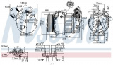 Kompresor klimatizace NISSENS 890125