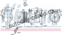 Kompresor klimatizace NISSENS 890045