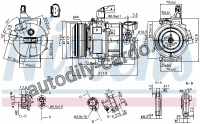 Kompresor klimatizace NISSENS 890087