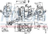 Kompresor klimatizace NISSENS 890117