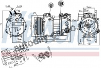 Kompresor klimatizace NISSENS 890124