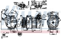 Kompresor klimatizace NISSENS 890123