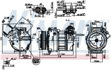 Kompresor klimatizace NISSENS 890123