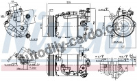 Kompresor klimatizace NISSENS 890098