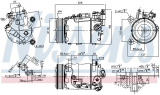 Kompresor klimatizace NISSENS 890098