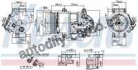 Kompresor klimatizace NISSENS 890078