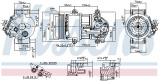 Kompresor klimatizace NISSENS 890078