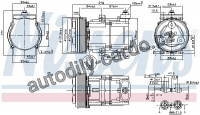 Kompresor klimatizace NISSENS 890081