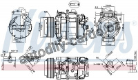 Kompresor klimatizace NISSENS 890073