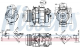 Kompresor klimatizace NISSENS 890073