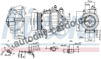 Kompresor klimatizace NISSENS 890140