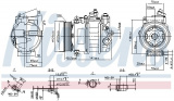 Kompresor klimatizace NISSENS 890140