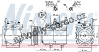 Kompresor klimatizace NISSENS 890130