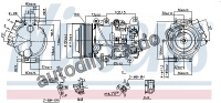 Kompresor klimatizace NISSENS 890141