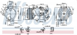 Kompresor klimatizace NISSENS 890141