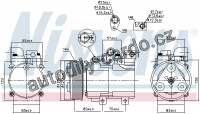 Kompresor klimatizace NISSENS 890136