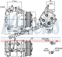 Kompresor klimatizace NISSENS 890128