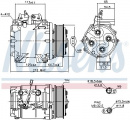 Kompresor klimatizace NISSENS 890128