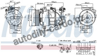 Kompresor klimatizace NISSENS 890126