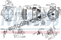 Kompresor klimatizace NISSENS 890144