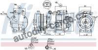 Kompresor klimatizace NISSENS 890150