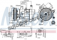 Kompresor klimatizace NISSENS 890159