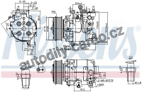 Kompresor klimatizace NISSENS 890167