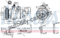 Kompresor klimatizace NISSENS 890162