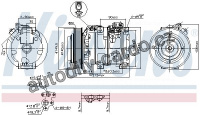 Kompresor klimatizace NISSENS 890166