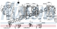 Kompresor klimatizace NISSENS 890158