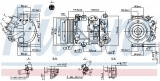 Kompresor klimatizace NISSENS 890158