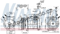 Kompresor klimatizace NISSENS 890152