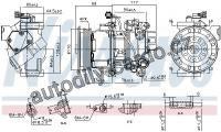 Kompresor klimatizace NISSENS 890145