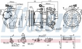 Kompresor klimatizace NISSENS 890145